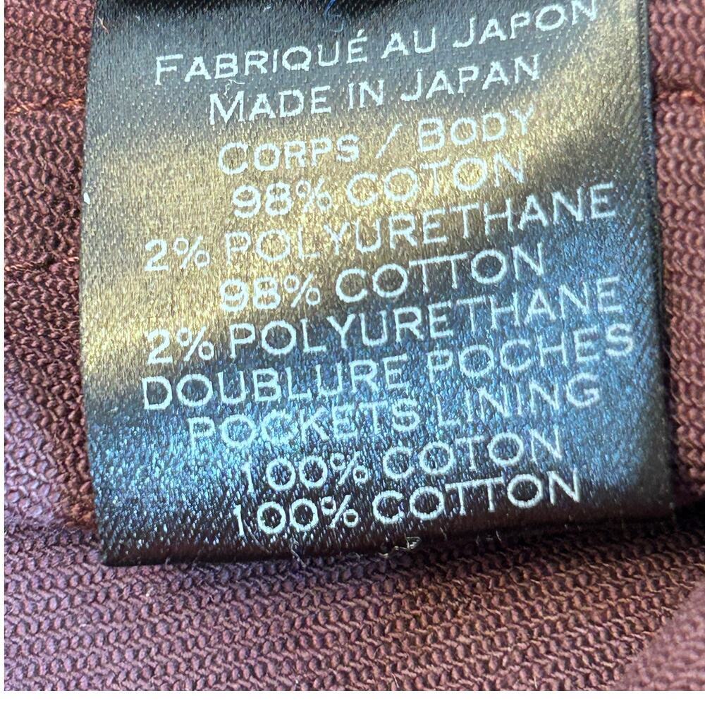 Balmain Paris Men's Denim Biker Moto Jeans‎ Burgundy Size 32x30 - Picture 10 of 14